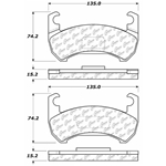 D0119 Semi-Met Disc Brake Pads: Front - Buick, Chevrolet, Oldsmobile, Pontiac