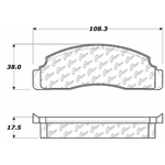 D0133 Semi-Met Disc Brake Pads: Front - Ford