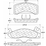 D0310 Semi-Met Disc Brake Pads: Front - Ford, Mercury