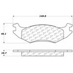 D0142 Semi-Met Disc Brake Pads: Front - Dodge, Pickup, Plymouth, Pickup