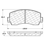 D0136A Semi-Met Disc Brake Pads: Front - Dodge, Pickup, Mitsubishi Pickup, SUV, Plymouth, Pickup, Toyota