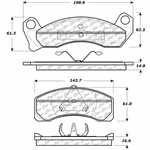 D0150 Semi-Met Disc Brake Pads: Front - Ford, Lincoln, Mercury