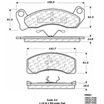 D0200 Semi-Met Disc Brake Pads: Front - Ford, Lincoln