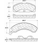 D0151 Semi-Met Disc Brake Pads: Front - Ford, Mercury