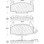 D0162 Semi-Met Disc Brake Pads: Front - Chevrolet, Pontiac