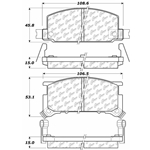 D0189 Semi-Met Disc Brake Pads: Front - Subaru