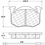D0193 Semi-Met Disc Brake Pads: Front - Peugeot