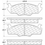 D0206 Semi-Met Disc Brake Pads: Front - Volkswagen