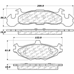 D0219 Semi-Met Disc Brake Pads: Front - Chrysler, Dodge, Plymouth