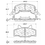 D0214 Semi-Met Disc Brake Pads: Front - Chevrolet, Pontiac