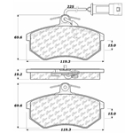 D0290 Semi-Met Disc Brake Pads: Front - Audi, Volkswagen