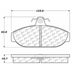 D0255 Semi-Met Disc Brake Pads: Front - Volvo