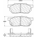 D0256 Semi-Met Disc Brake Pads: Front - Honda