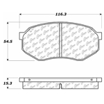D0258 Semi-Met Disc Brake Pads: Front - Chrysler, Dodge, Mitsubishi, Plymouth