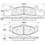 D0259 Semi-Met Disc Brake Pads: Front - Dodge Van, Plymouth Van