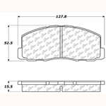 D0328 Semi-Met Disc Brake Pads: Front - Dodge, Eagle, Mitsubishi, Plymouth