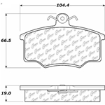 D0147A Semi-Met Disc Brake Pads: Front - Audi