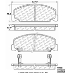 D0273 Semi-Met Disc Brake Pads: Front - Honda
