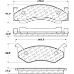 D0269A Semi-Met Disc Brake Pads: Front - Dodge Pickup, Van