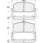 D0291 Semi-Met Disc Brake Pads: Front - Subaru