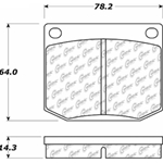 D0002 Semi-Met Disc Brake Pads: Front - Austin Healey, Lotus, MG, Saab, Sunbeam, Triumph