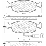 D0298 Semi-Met Disc Brake Pads: Front - Merkur