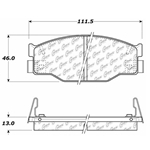D0300 Semi-Met Disc Brake Pads: Front - Isuzu