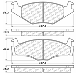 D0307 Semi-Met Disc Brake Pads: Front - Volkswagen