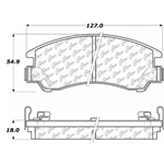 D0311 Semi-Met Disc Brake Pads: Front - Subaru