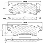 D0313 Semi-Met Disc Brake Pads: Buick, Cadillac, Chevrolet, Pickup, SUV, Van, GMC Pickup, SUV, Van, Jeep SUV, Oldsmobile