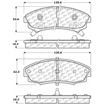 D0353 Semi-Met Disc Brake Pads: Front - Buick, Cadillac, Oldsmobile