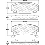 D0354 Semi-Met Disc Brake Pads: Rear - Buick, Cadillac, Oldsmobile