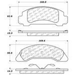 D0326 Semi-Met Disc Brake Pads: Front - Ford Pickup, SUV, Van