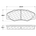D0351 Semi-Met Disc Brake Pads: Front - Eagle