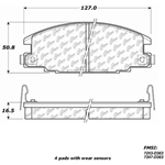 D0363 Semi-Met Disc Brake Pads: Front - Isuzu SUV