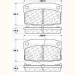 D0378 Semi-Met Disc Brake Pads: Rear - Pontiac