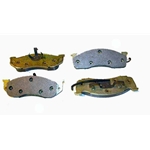 D0385 Semi-Met Disc Brake Pads: Front - Chrysler, Dodge