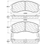D0399 Semi-Met Disc Brake Pads: Front - Ford, Mazda