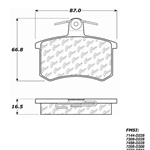 D0228A Semi-Met Disc Brake Pads: Rear - Audi