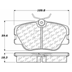 D0423 Semi-Met Disc Brake Pads: Front - Mercedes