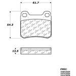 D0335A Semi-Met Disc Brake Pads: Rear - Mercedes