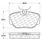 D0278A Semi-Met Disc Brake Pads: Front - Mercedes