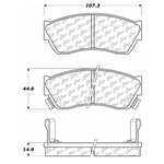 D0451 Semi-Met Disc Brake Pads: Front - Geo, Suzuki