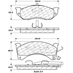 D0478 Semi-Met Disc Brake Pads: Front - Chrysler, Dodge