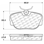 D0493 Semi-Met Disc Brake Pads: Front - BMW