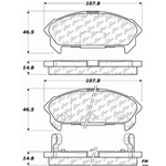 D0515 Semi-Met Disc Brake Pads: Rear - Asuna, Isuzu