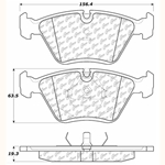 D0394A Semi-Met Disc Brake Pads: Front - Jaguar