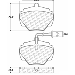 D0518A Semi-Met Disc Brake Pads: Rear - Land Rover SUV