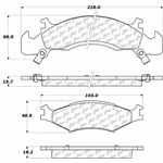 D0523 Semi-Met Disc Brake Pads: Front - Dodge, Eagle