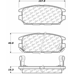 D0532 Semi-Met Disc Brake Pads: Rear - Dodge, Eagle, Mitsubishi